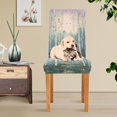 thumbnail image 4 of Yayeee 2 Pack Dining Chair Covers Stretch Parson Chairs Slipcovers Seat Protector, Night Deer, 4 of 6