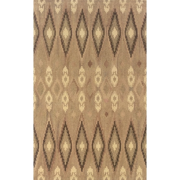 Moretti Futura Area Rug 68001 Sand Ikat Southwestern 3' 6" x 5' 6" Rectangle