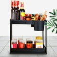 Under Sink Organizer, Pull Out Organizer 2 Tier Slide Out Sink