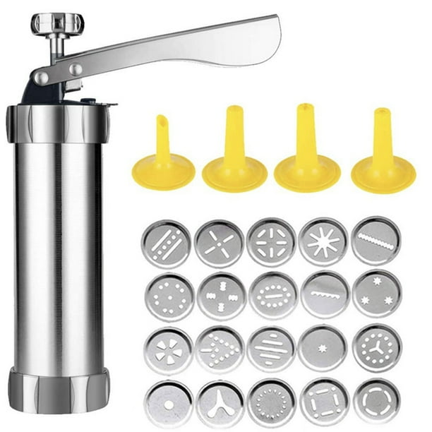 Cookie Press Gun Kit Pastry Press Set with 20 Discs and 4 Icing Tips