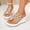 Brown, variant on Flip Flops Sandals for Women, Sparkly Rhinestone Platform Wedge Flip Flops Summer Dressy Jeweled Sandals for Beach Vacation Wedding