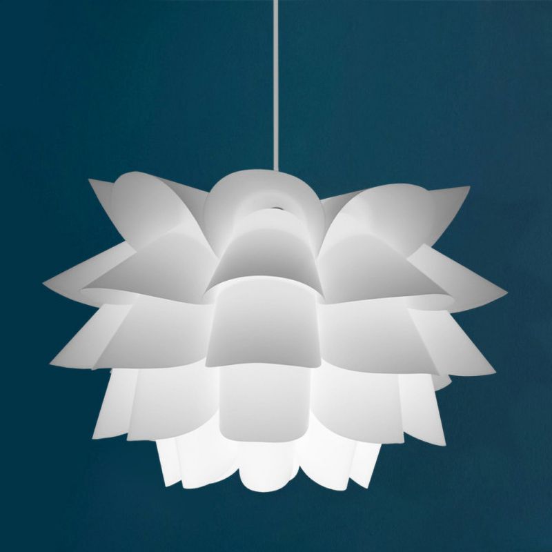 creative lotus shape chandelier puzzle flower ceiling