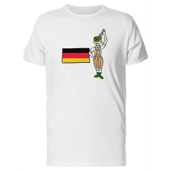 German Man With Germany Flag Tee Men's -Image by Shutterstock