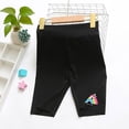 thumbnail image 6 of Favoffer Big Kid Girls Shorts Summer Thin High Waist Rainbow Print Yoga Pants Five Inch Tight Sports Leggings Casual Active Bottoms Daily Home Outdoor Play Sizes 4-13Y, 6 of 7