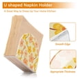 thumbnail image 4 of Yellow and Pink Floral Flowers Napkin Holders for Tables Napkin Stand Paper Holder Organizer Tabletop Tissue Box Dispenser, 4 of 8