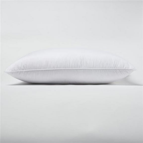 30 x 20 x 4.5 in. Premium Lux Siberian Down Queen Size Medium Pillow, White