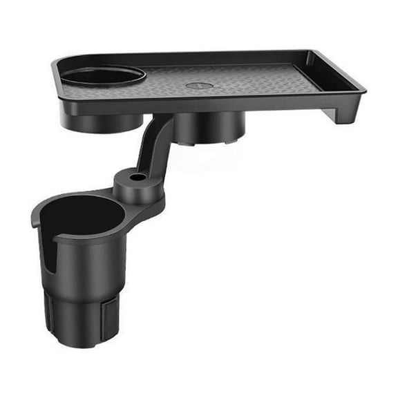 Multifunctional Car Cup Holder Expander Organizer With Detachable Tray For Secure Snack And Drink Storage