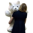 thumbnail image 3 of American Made Giant White Teddy Bear 36 Inch Soft 3 Foot Teddybear Made in USA, 3 of 5