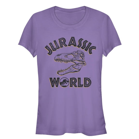 Junior's Jurassic World: Fallen Kingdom Skull Fossil Graphic Tee Purple X Large