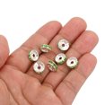 thumbnail image 4 of Unique Bargains 10mm Spacer Beads, 100pcs Bead Spacers Rhinestone Round Bulk Beads for Jewelry Making, Green, 4 of 5