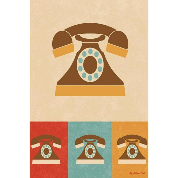 My Address Book Phone Icons, 6 X 9, 111 Pages