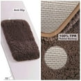 thumbnail image 4 of Bath Mat Non-Slip Bath Rugs With Water-Absorbing Soft Microfiber For Bathroom Shower Dark Brown 60*90cm, 4 of 7