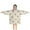 Beige Cow Flower, variant on Light Blue Cow Coffee Pattern Blanket Hoodies for Kids 6-13YR Oversize Wearable Blanket Hoodies for Boys Girls Teens