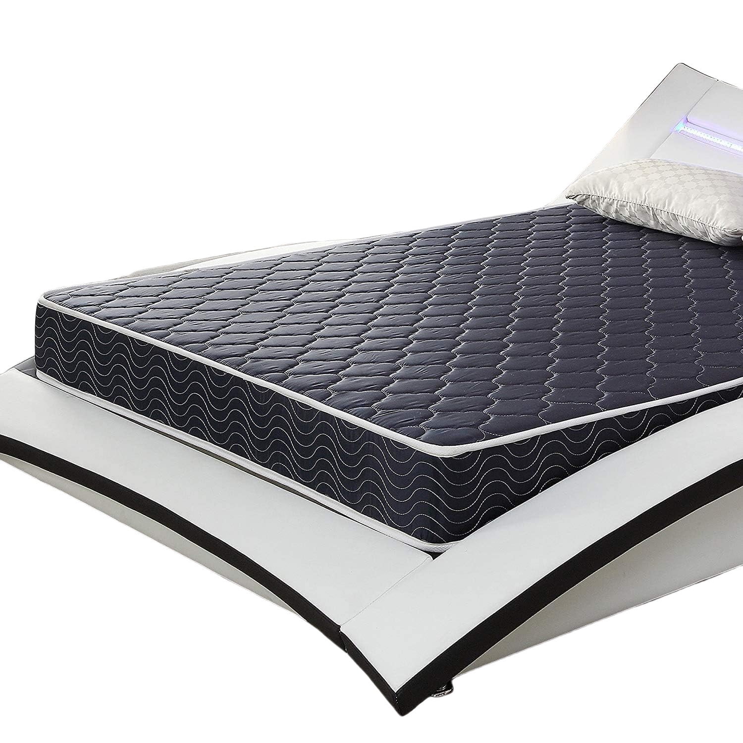 Cooling Gel Mattress 6-inch waterproof high-density foam mattress with navy blue -quilted breathable fabric. Quilting ensures both style and airflow for cool sleep.Full size,Queen Size Mattre