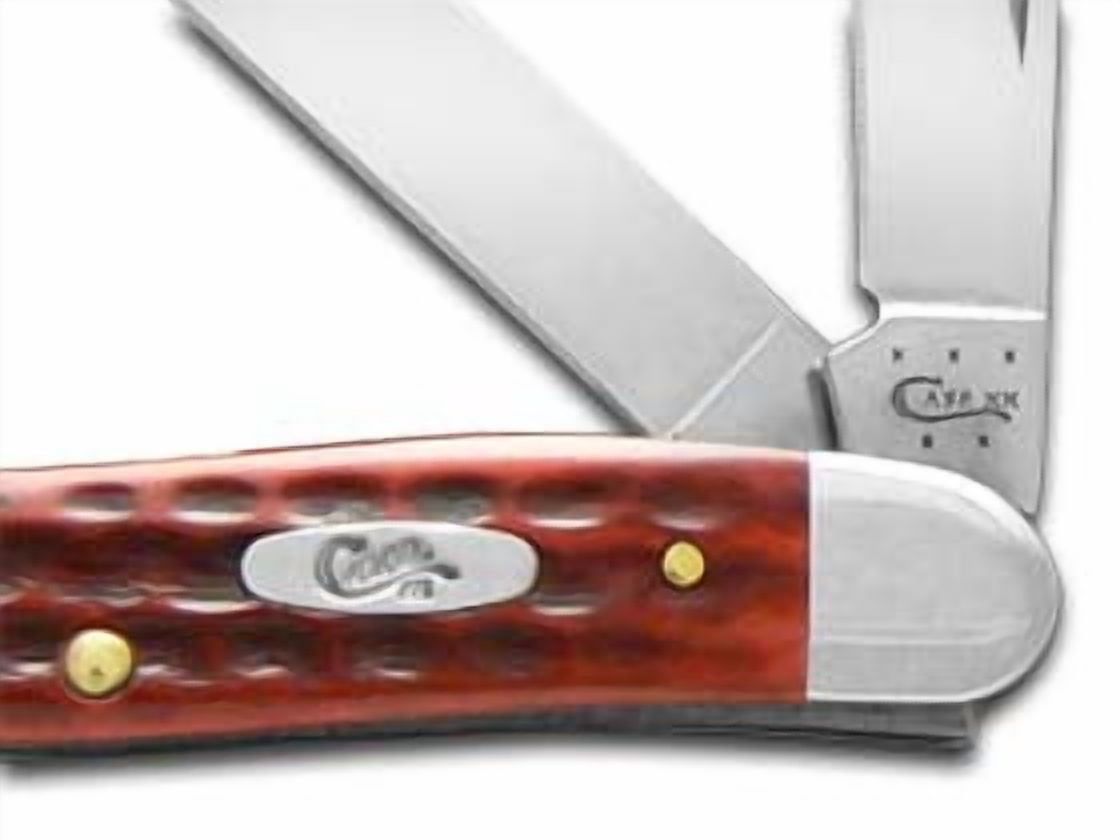 W.R. Case & Sons Cutlery Case Med Stockman Red Stainless Steel 3.5 in. Pocket Knife — Residential Use, Standard Application