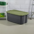 thumbnail image 5 of Sterilite Extra Large EZ Carry Storage Bin, 30 Gallon Plastic Storage Tote with Full-Grip Handles, Gray/Green, 5 of 12