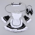 thumbnail image 4 of Uniforme de mucama de muñeca Precioso de sirvienta blanca para 1/4 BJD LUTS DOD Doll Servant Fanmusic Uniforme de mucama de muñeca, 4 of 5