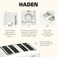 thumbnail image 3 of Haden Starbeck 4 Slice Wide Slot Stainless Steel Toaster, White & Chrome, 3 of 9