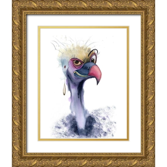 Shefranov, Olga 20x24 Gold Ornate Wood Framed with Double Matting Museum Art Print Titled - Eyebrow