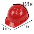 thumbnail image 3 of Casco de seguridad RK SAFETY RK-HP14 rojo con suspensión de trinquete de 4 puntos, 3 of 6
