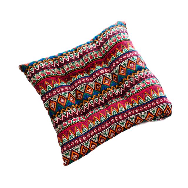 relayinert Soft And Stylish Seat Cushion Pad For Added Comfort Wide Application Cloth Square Chair Cushion ethnic style 1Set