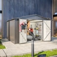 thumbnail image 1 of 10X8 FT Outdoor Storage Shed, All Weather Metal Sheds with Lockable Doors, Tool Shed for Garden, Patio, Backyard, 1 of 5