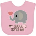 thumbnail image 3 of Inktastic My Abuelita Loves Me Grandchild Boys or Girls Baby Bib, 3 of 4