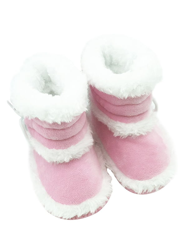 Gotd Baby Toddler Infant Girls Snow Boots Soft Sole Prewalker Crib Shoes