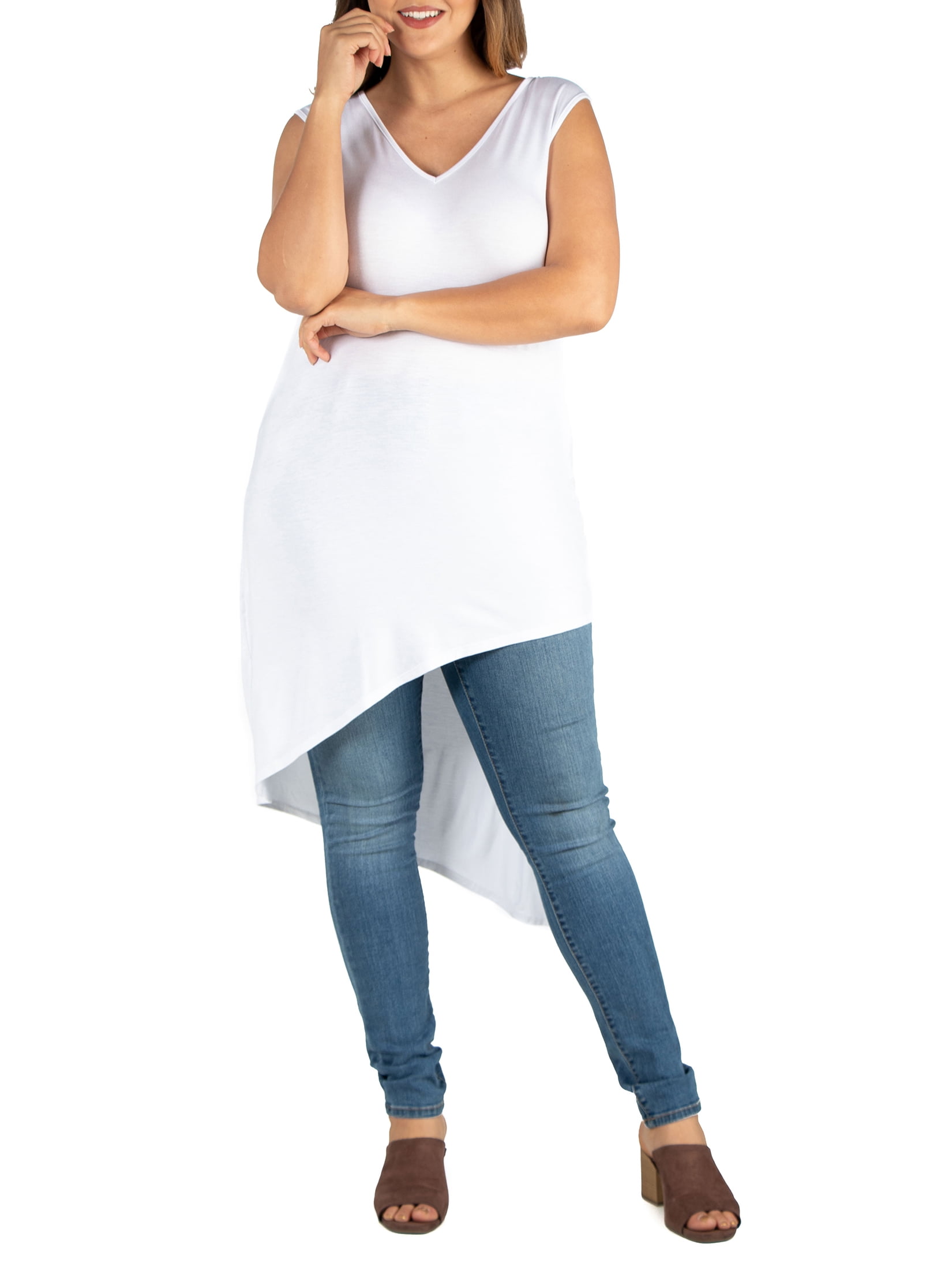 women's plus tunics