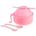 thumbnail image 1 of Microwave Ramen Bowl Set Plastic for Serving with Lid and Fork Spoon, 1 of 5