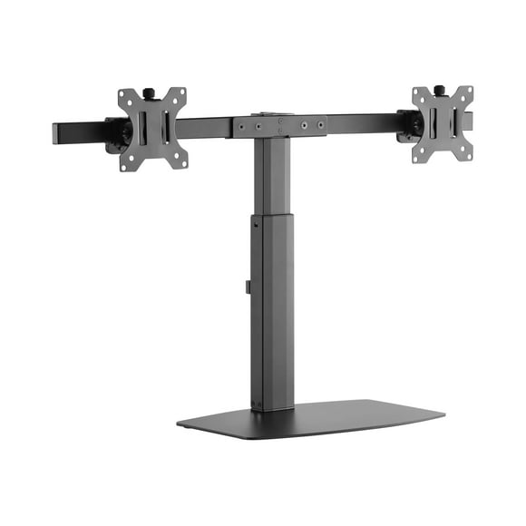 Amer 2EZH - Stand - for 2 monitors - plastic, aluminum - slate black - screen size: 17"-27" - desktop