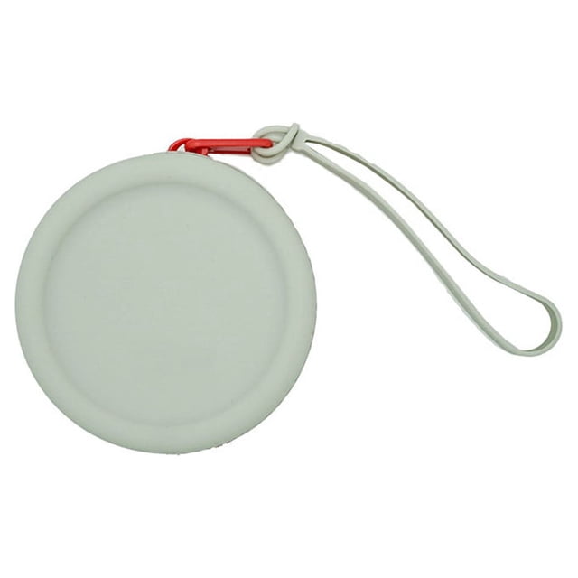 Bewildely Bolsa de almacenamiento Mini bolsa práctica de moda de forma redonda bolsillo portátil multifuncional regalo de cumpleaños de Almacenamiento y organización del hogar Blanco crema 19 pulgadas