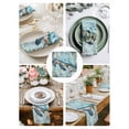 thumbnail image 4 of Sea Turtle Coastal Cloth Napkins Washable Set of 4, Vintage Teal Nautical Beach Botanical Reusable Dinner Table Napkins Cloth Bulk for Weddings Kitchen Restaurants Hotel Events Parties 20 x 20 Inch, 4 of 9