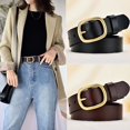 thumbnail image 3 of Belt Women's Head Layer Pure Cowhide Premium Versatile Casual Jeans Belt Stylish Simple Pin Buckle Belt Women, 3 of 6