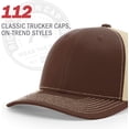 thumbnail image 6 of richardson unisex 112 trucker adjustable snapback baseball cap split one size fits most, 6 of 6