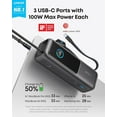 thumbnail image 5 of Anker  140W MAX USB C Laptop Charger (4-Port) and 25,000mAh Portable Power Bank (4-Port) with Built-in & Retractable Cables, 5 of 7
