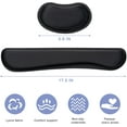 thumbnail image 2 of Ergonomic Wrist Rest Set Superfine Fabric and Gel Memory Foam for Keyboard Mouse, 2 of 7