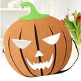thumbnail image 3 of KAKOWELY Máscara de calabaza de fieltro para fiesta de disfraces de Halloween, terror, terror, suministros de decoración, 3 of 4