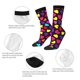 thumbnail image 4 of Balery Colorful Hearts Calcetas Largas con Estampado para Hombre y Mujer – Suaves y Transpirables, Talla Única (US 5-11), 4 of 6