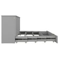 thumbnail image 5 of Full Size Solid and Stable Murphy Bed with Drawer and a Set of Sockets & USB Ports, Pulley Structure Design (Gray), 5 of 12