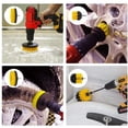 thumbnail image 4 of Juego de 14 piezas de accesorios de cepillo de taladro incluye almohadillas de limpieza, esponjas, cepillos de diferentes tamaños, cepillos de fregado a presión con varilla extensible, versátil para, 4 of 6