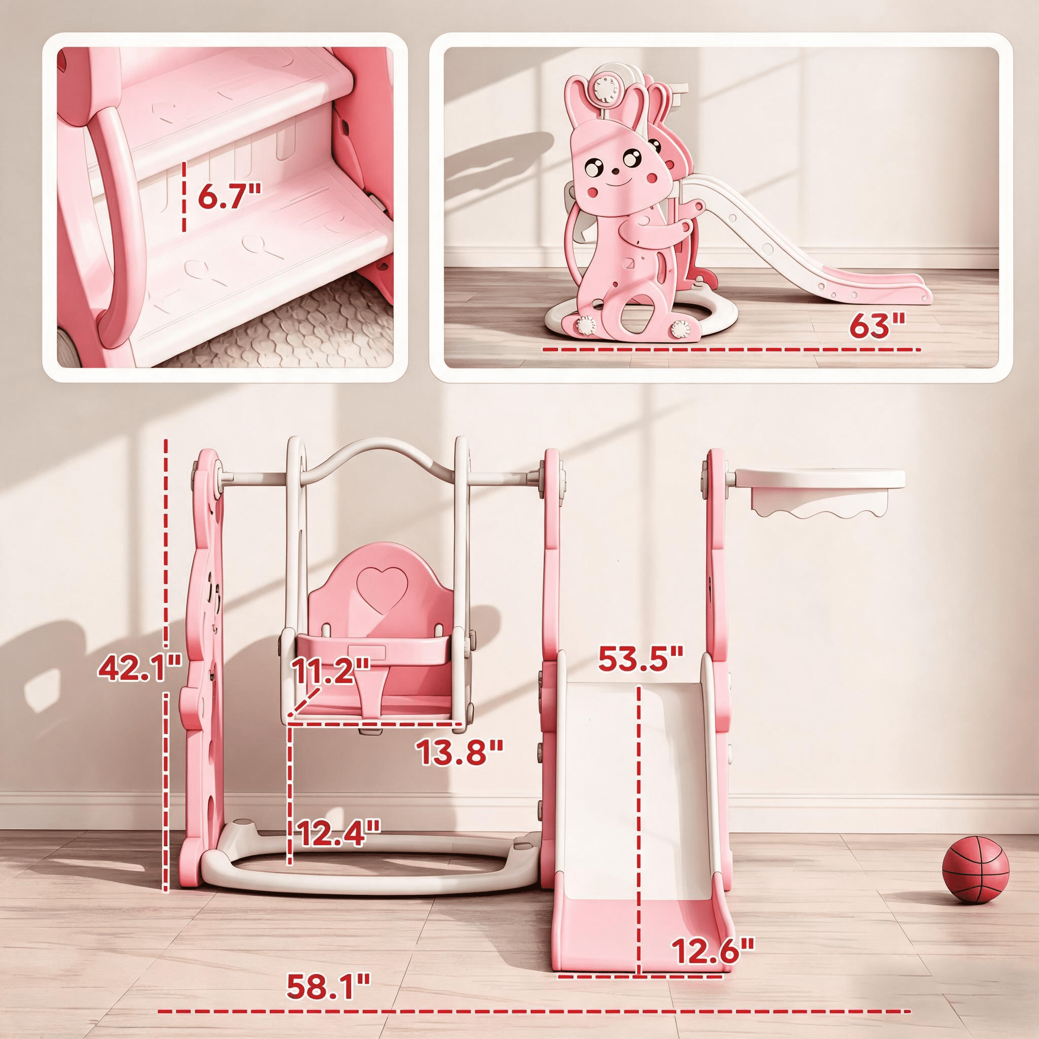 Slide and Swing Set