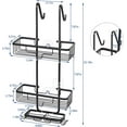 Over the Door Shower Caddy, 3 Tier Hanging Shower Organizer Shelf