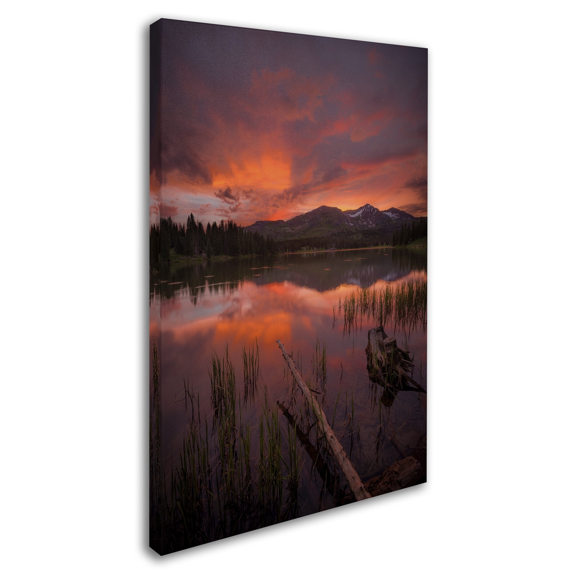 Trademark Fine Art 'Sunset Reflections' Canvas Art by Dan Ballard