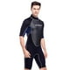 thumbnail image 2 of Traje de baño deportivo de manga corta para hombre, de una pieza, con cremallera en la espalda y surf L, 2 of 9
