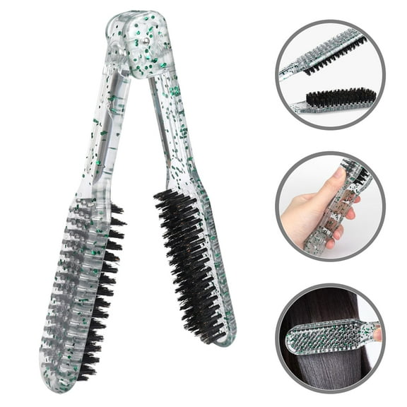 ULTNICE Multi Color ABS Clamp Brush for Salon Use Professional Double Sided Hair Straightening Tool 7.5 Inches