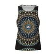 thumbnail image 4 of Easygdp Dot Mandala Men's Tank Top, Sleeveless Muscle T Shirts, Breathable, Quick-Dry, Loose for Gym, Running, Fitness - Medium, 4 of 9