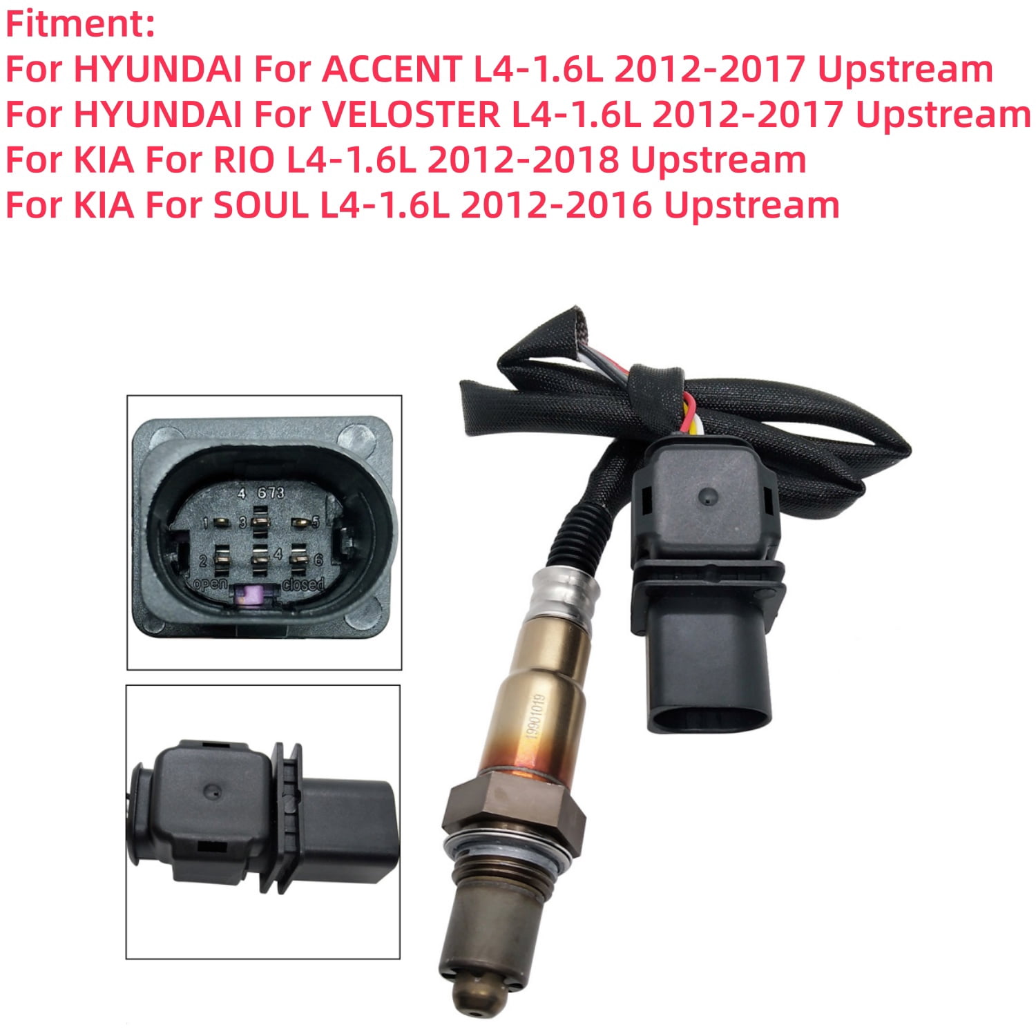 Ruiya For 2012-2014 Hyundai Accent, 2012-2015 Kia Rio, Soul Upstream O2 Oxygen Sensor