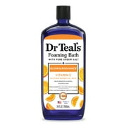 Dr Teal's Glow & Radiance Foaming Bath with Vitamin C & Citrus Essential Oils, 34 fl oz.