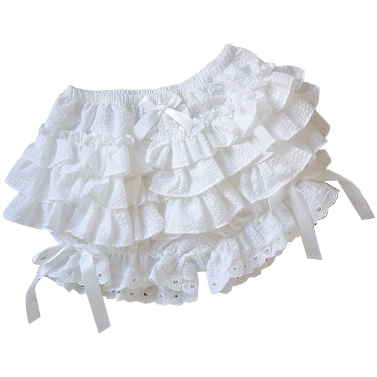 Aislor Women's Ruffled Lace Frilly Knickers Panties Bloomers
